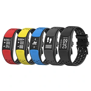 P8 smart watch 0.73'' OLED screen IP68 waterproof  health sleep monitor pedometer smart bracelet with blood pressure Rate