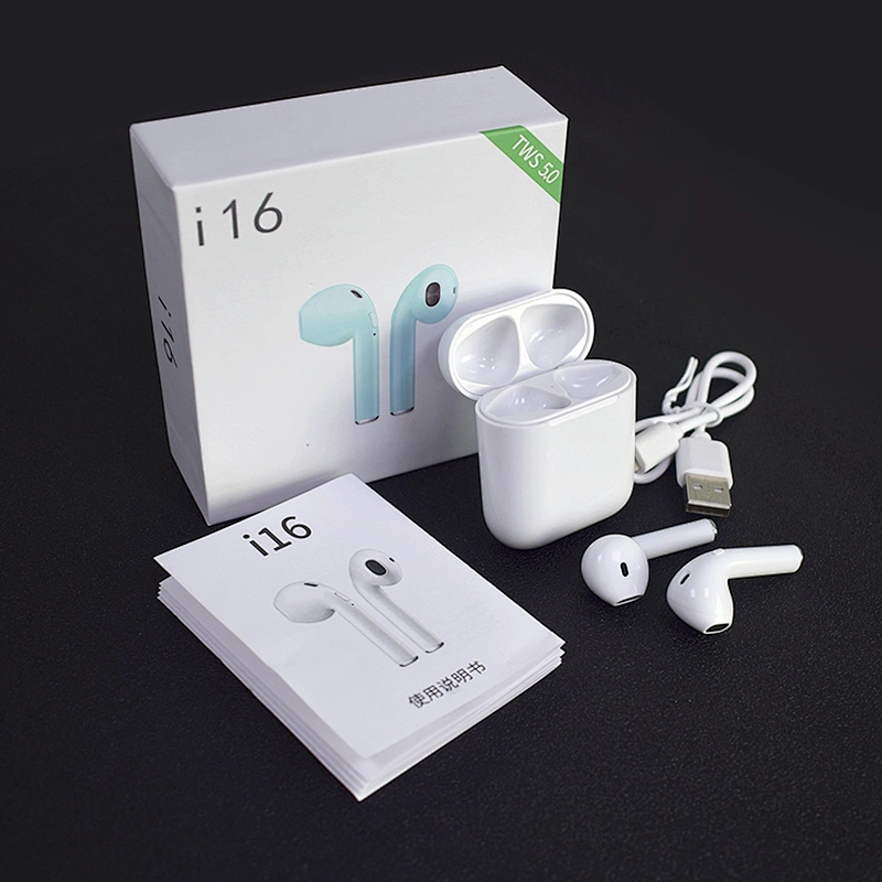 i16 TWS Mini  Bluetooth 5.0 Earphone Wireless Earbuds Ear Touch pod with  Magnetic Charging Box PK i10 i11 i12