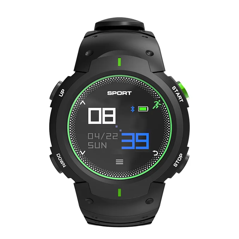 Color Screen Waterproof F13 Smart Watch With CE ROHS Outdoor Sport Swimming Watch