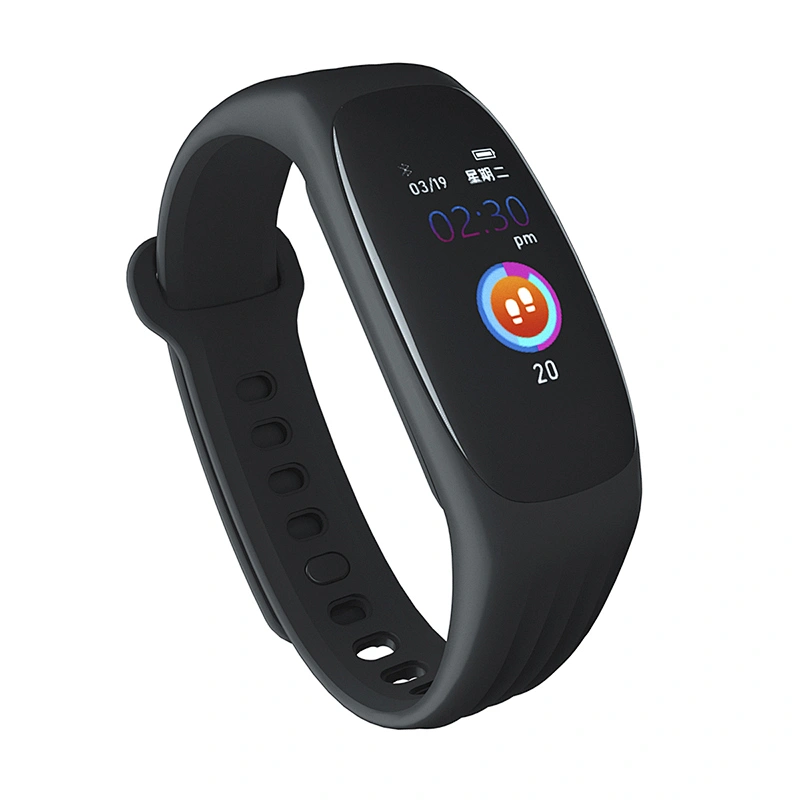 2019 new product sx6 color screen touch hang ring smartband IP67 waterproof blood pressure monitor sport step smart bracelet