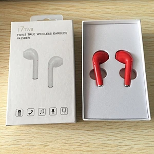 Amazon hot gifts new model design the I7 TWS pair wireless 4.2 Blue tooth Earphone headphone for mobile phone