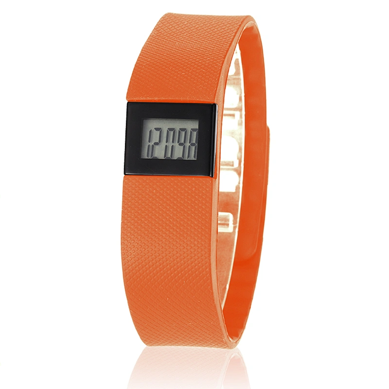 2019 cheapest electronic pedometer hand-ring fitness watch record mile Calories tracking silicone bracelet