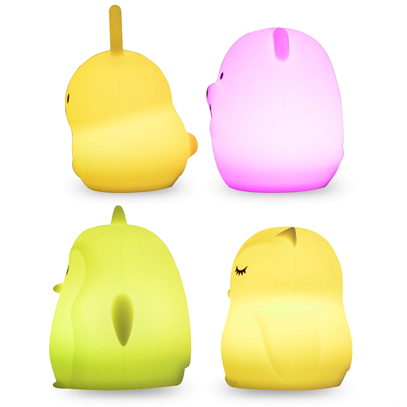 Silicone Sleep Led Kids Lamp Night Light For Children Baby Bedroom Lamps Cartoon Pets night light