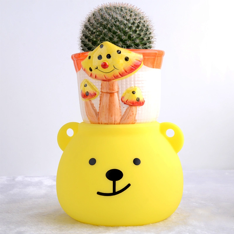 Touch And Button Switch Colorful Silicone Cute Animals Night Lights Smart Indoor Baby Lamp Lights