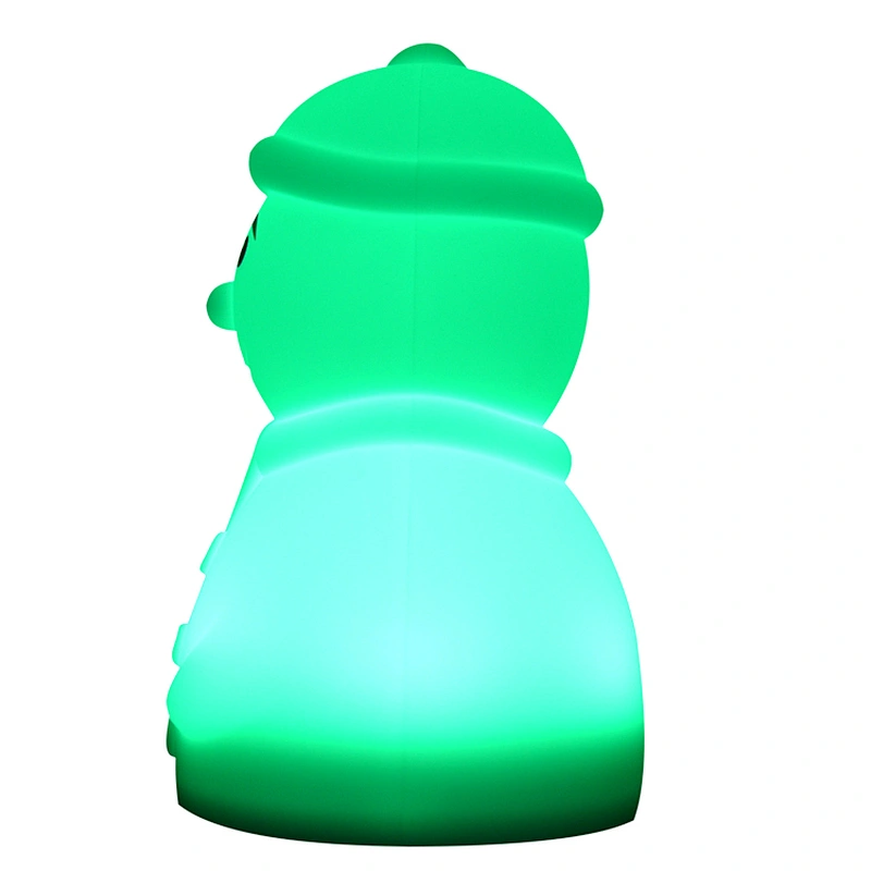 Touch Light Rechargeable Cute Snowman Dimmable  Bed Light for Toddlers
