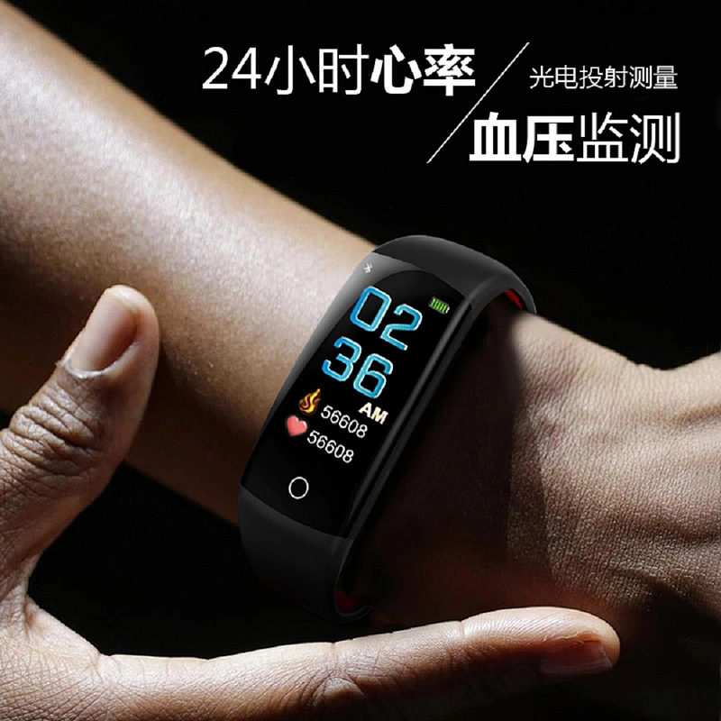 2019 High Rating Q6S Heart Rate Monitor Fitness Bracelet  Blood Pressure IP68 Waterproof Smart Bracelet