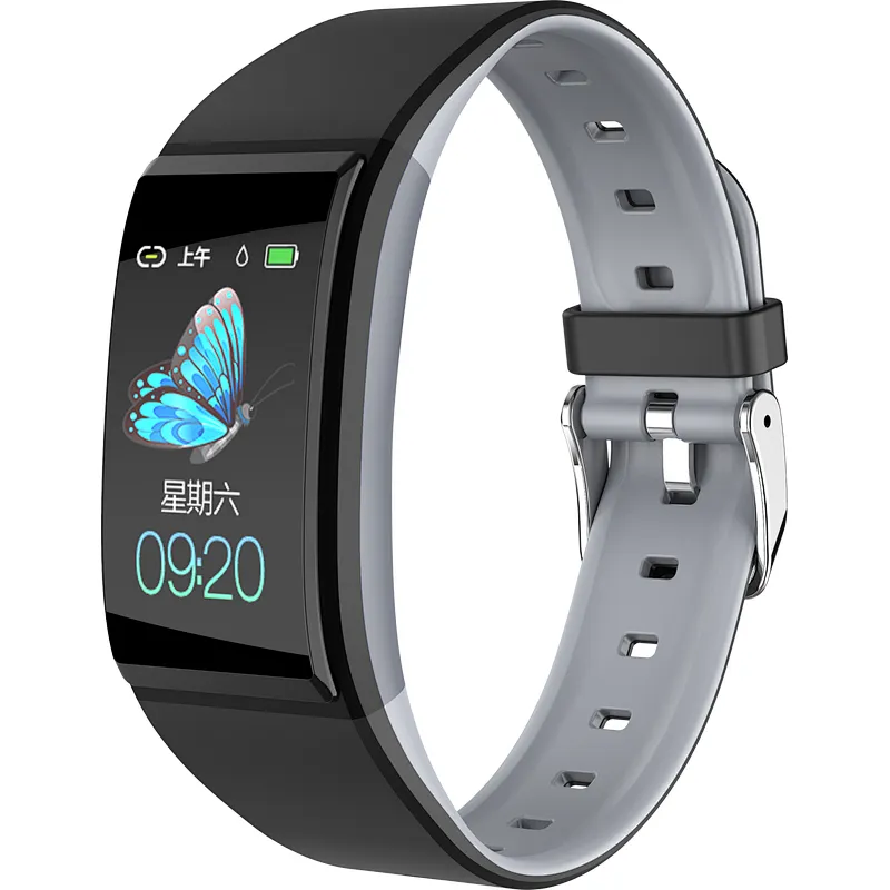 Fashion style IP67 waterproof wristband Heart rate alarm function blood pressure monitoring smart bracelet B86