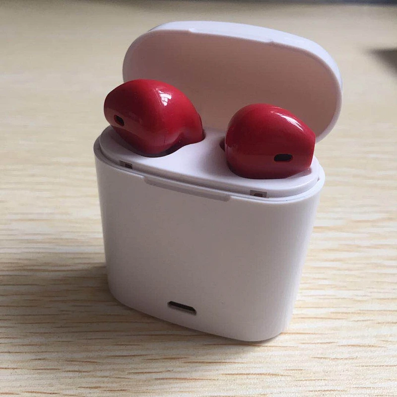 Fashion wireless headphones support tf card with charge case