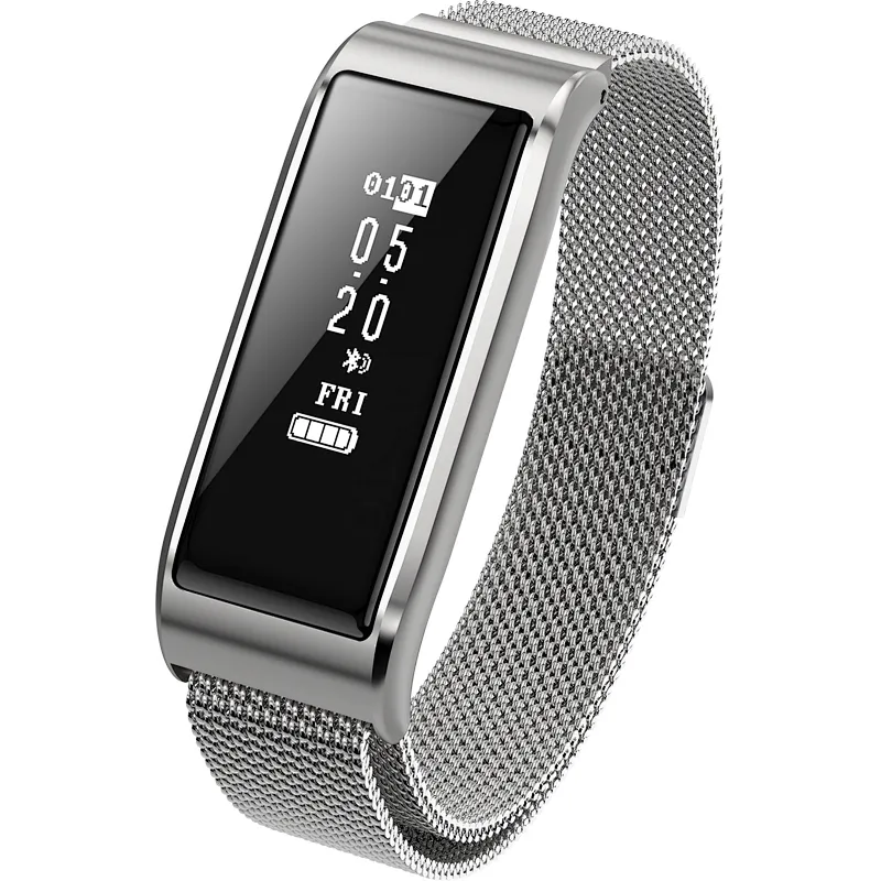2019 magnetic metal Android B29  smartwatch sports records tracking monitor heart rate blood pressure bracelet