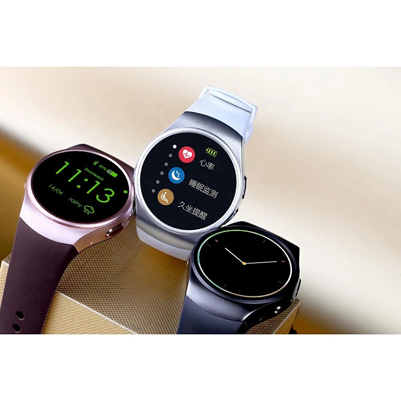 Wholesale heart rate SIM card fitness waterproof touch screen mobile phone kw18 smartwatch