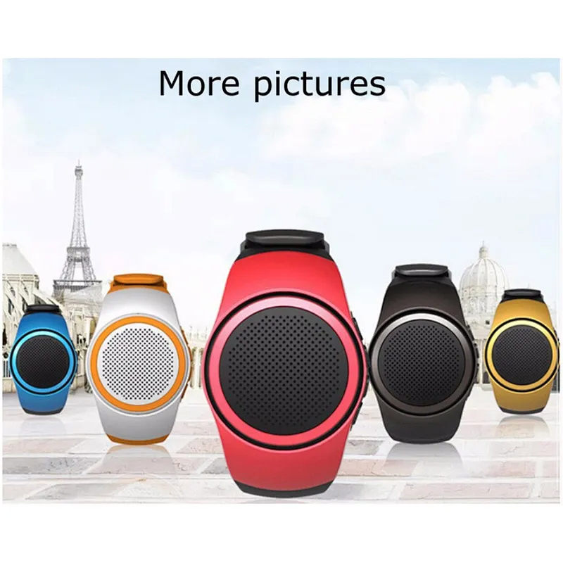 B20 Smart Watch Sports Digital Watch blue tooth Speakers Hands-free FM Radio Anti-Lost Portable Music Speaker