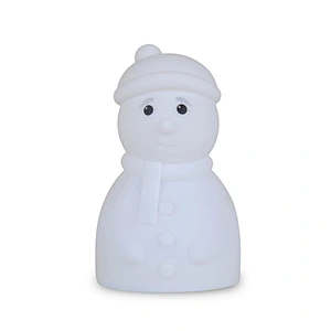 Custom Unique Silicone Snowman night light Colorful Gradient Baby Led Tap Night Light For Kids