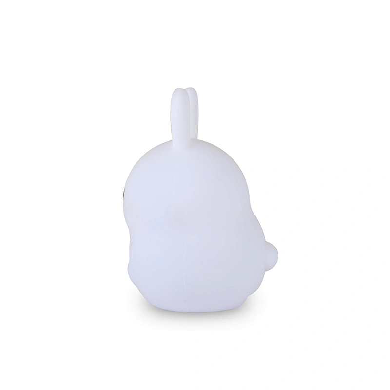 Rabbit Led Silicone Night Light 7 Color Changing Desk Table Lamp For Kids As Gift
