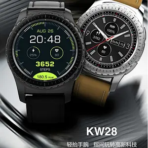 Fitness Tracker Heart Rate Anti-lost KW28 Smart Watch Model SIM/TF Card Wristwatch For Android IOS Phone