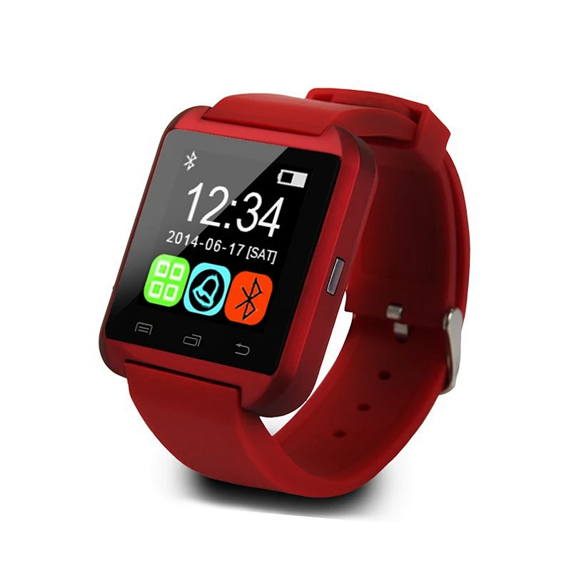 U8 LCD  Bluetooth Smart Watch Message Notification for Android iOS Smartphone Watches Pedometer Remote Camera