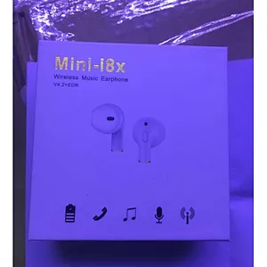 Amazon Hot Sale Android Mini I8X In Ear Stereo Bass Sport Earbuds Headphone Mobile Mono Wireless Blue tooth Earphone