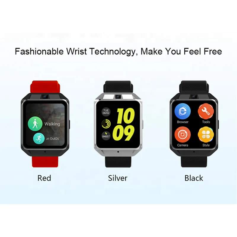New Arrival 4G Android H5 Smart Watch Sport With GPS Camera WiFi Heart Rate Monitor SIM Card TF Smart Watch
