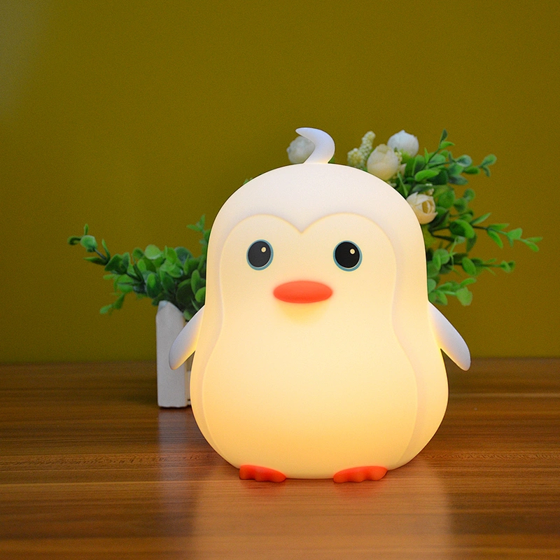 9 Color Changeable table lamp silicone led Chicken For Nursery Baby Kids