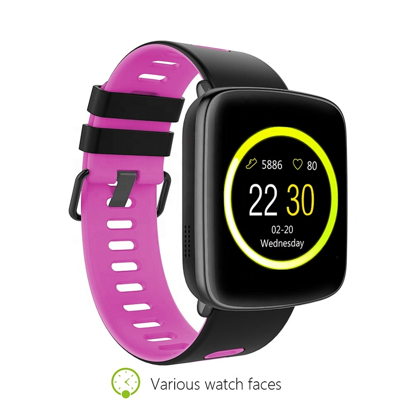 Accurate Heart Rate TFT Resolution GV68 1.54 Inch IP68 Waterproof Sensor Pedometer Sleep Monitor Sitting Alert Smart Watch
