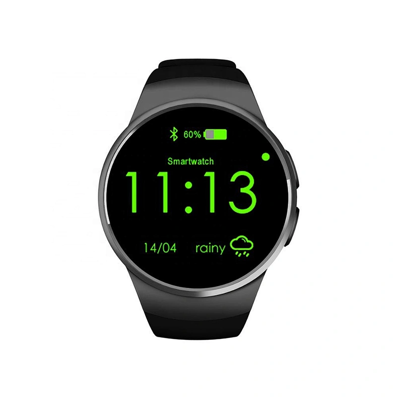 Wholesale Model KW18 Smart Watch High Quality Round Screen Smart Watch IPS Heart Rate Monitor SIM card Slot with Dial Call