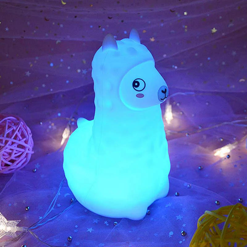 Colourful Silicone Lamp For Children Custom Lovely Switch Mid Version Led Silicone Night Light for Christmas