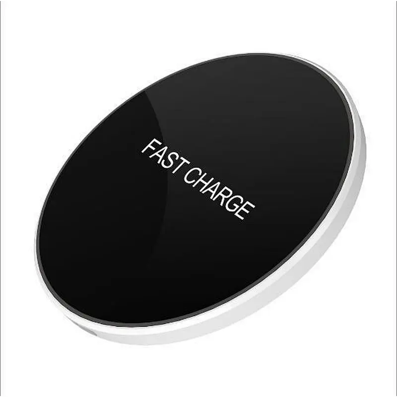 Hot selling 2019 Amazon Hot Sell Custom led light fit all phone QI fast wireless charger