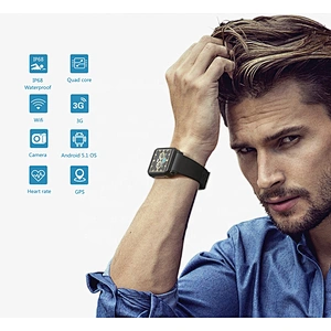 Fashion business style IP68 waterproof Remote Camera SIM Card 3G Wifi GPS KW06 fitness watches bulk