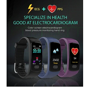 E07 PPG+ECG smart watch health fitness tracker heart rate monitor pedometer smart bracelet