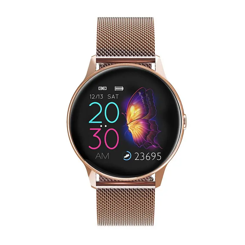 Smart  watch heart rate fashion blood pressure multi-function waterproof round screen step watch IOS/Android system universal