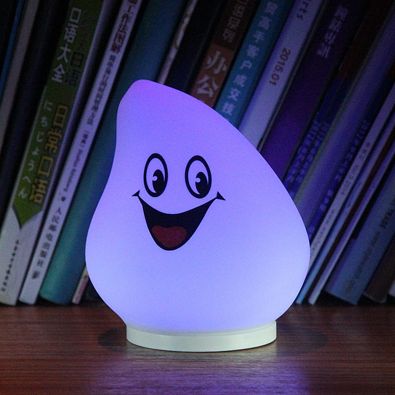 2017 silicone cute 7 colors kids children night light