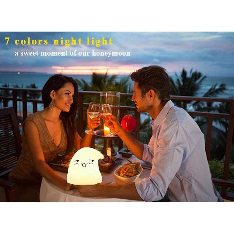 Mini Qute Colors Changing Hat LED Night Light for Gift