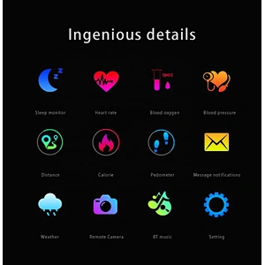 2020 1.3 round color screen sport smart watch IP68 waterproof heart rate blood pressure monitor fitness tracker
