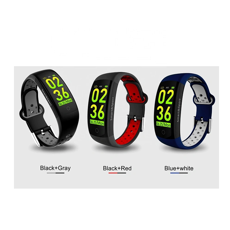 Q6S Heart Rate Blood Pressue 3D dynamic UI IP68 Waterproof GPS smart bracelet dayday band