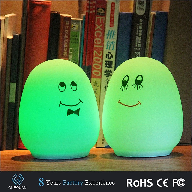 New Products Silicone Customized Flashing LED Night Lights
