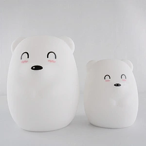 Creative silicone night light New product colorful baby night light kids sensor lamp for Christmas toy