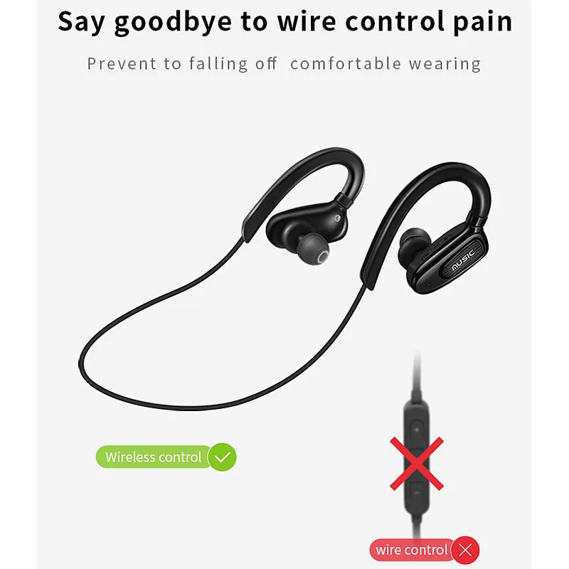 Cheapest Music Play Wireless Headphone  s5 Sports Magnetic Earphones