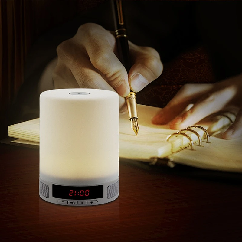 Hot Selling 2019 Amazon Bluetooth Speaker Touch Sensor LED Table Lamp With Mini Speaker