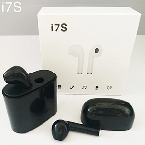 Hot selling 2019 Hot sale I7s blue tooth earphone plus binoculars wireless stereo with charging bin tws mini blue tooth earphone