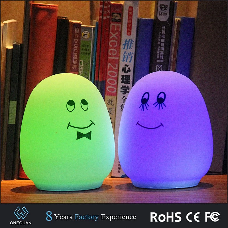 New Products Silicone Customized Flashing LED Night Lights