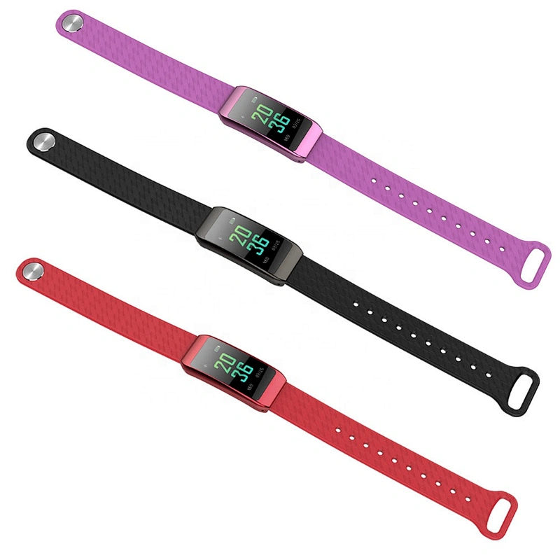 B28 Lady Bluetooth silicone band Heart Rate Monitor Fitness Tracker Smart Bracelet With IP67 Waterproof