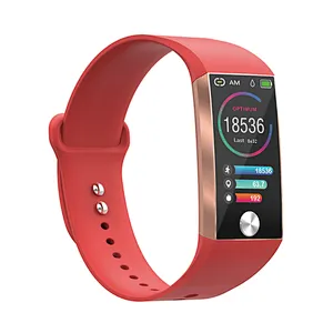 Fashionable PPG+ECG monitor 1.14inch HD Screen S28 smart bracelet IP67 waterproof sports smartband for Samsung