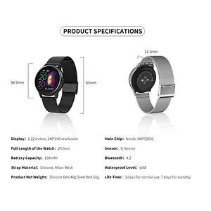 Factory direct hot-selling DT88 wristwatch with  blood pressure oxygen monitor IP68 waterproof round full screen