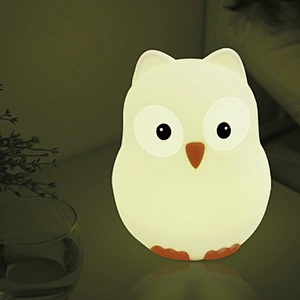 Baby Night Light Multicolor Silicone Cute Animal night Light Colorful Usb Charging night light for Kids