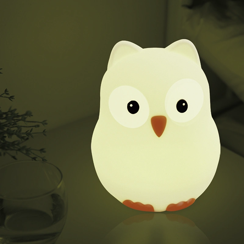 Baby Night Light Multicolor Silicone Cute Animal night Light Colorful Usb Charging night light for Kids