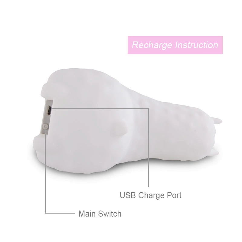 Room Usage and rechargeable Switch Power Generation silicone night light kids baby night light