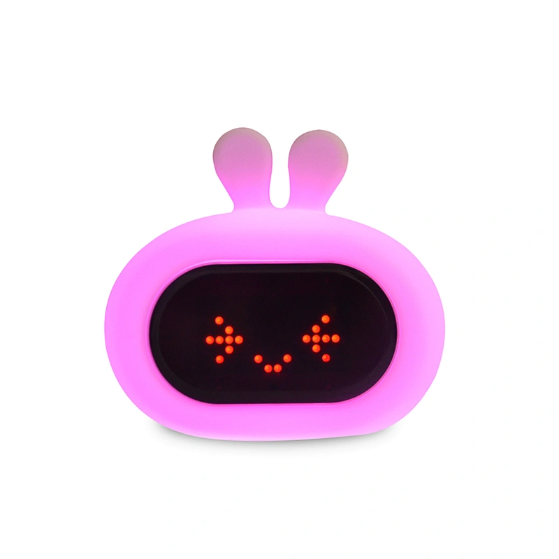 Alarm Clock Fm Radio Led Light Sunrise Wake Up Light With 7 Color Led Light