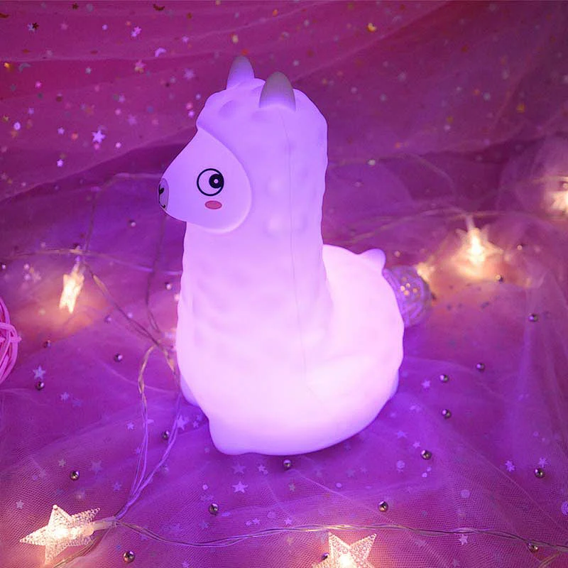 Colourful Silicone Lamp For Children Custom Lovely Switch Mid Version Led Silicone Night Light for Christmas