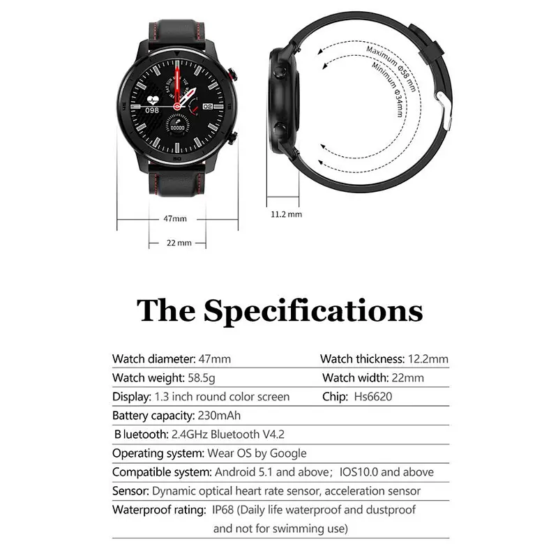 DT78 hot-selling wristwatch with ECG Bluetooth connection IP68 waterproof bracelet