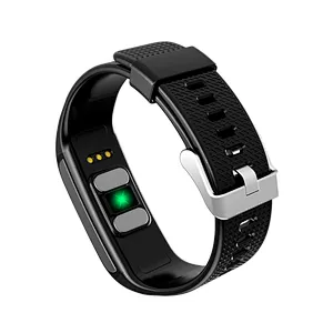 2019 high quality ECG+PPG monitor smart bracelet sports pedometer IP67 waterproof smartband with shake photos
