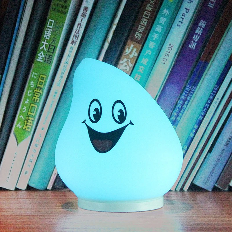 Hot Sale Bedside 7 colors night light 100%food grade Washable for girls